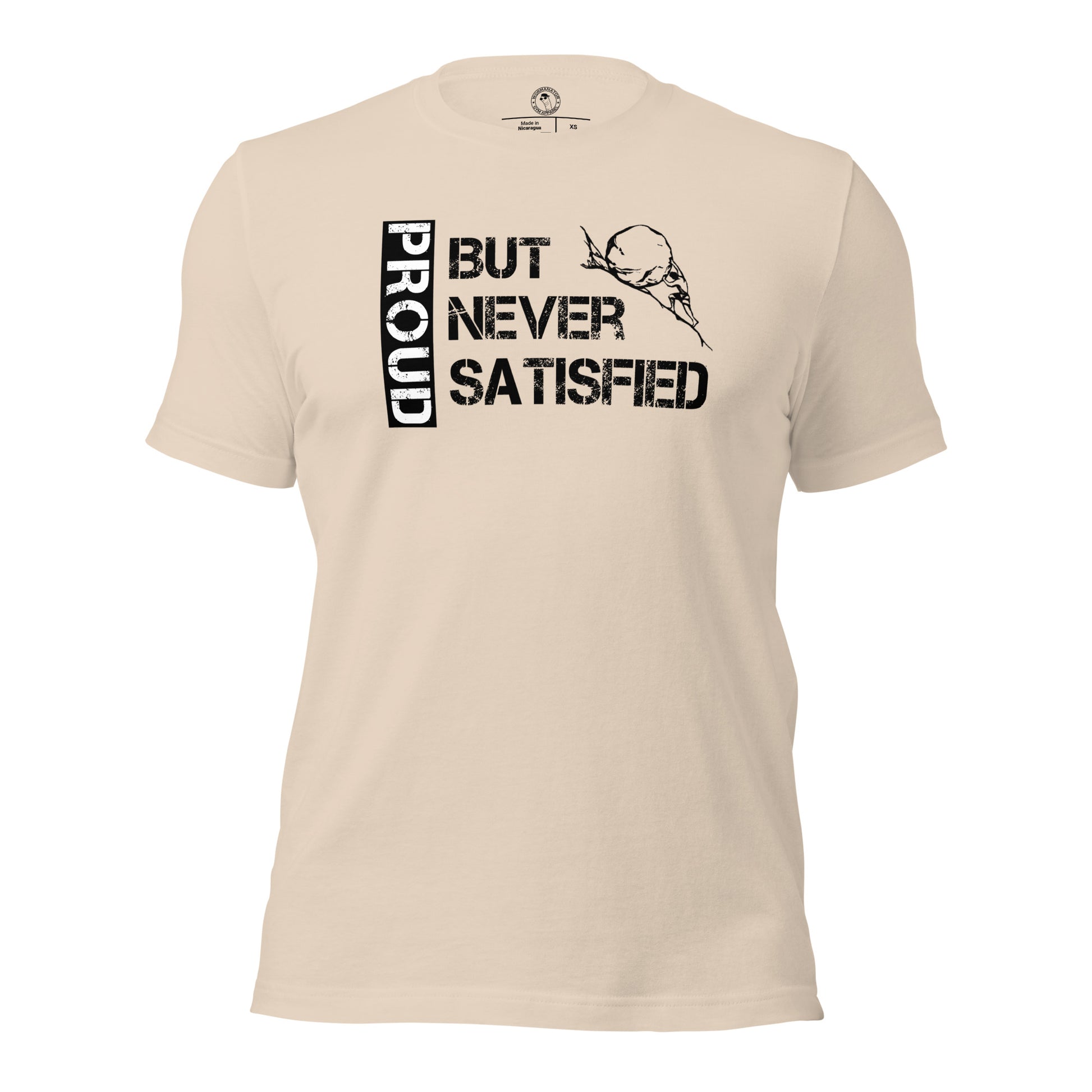 Proud but Never Satisfied Shirt in Soft Cream