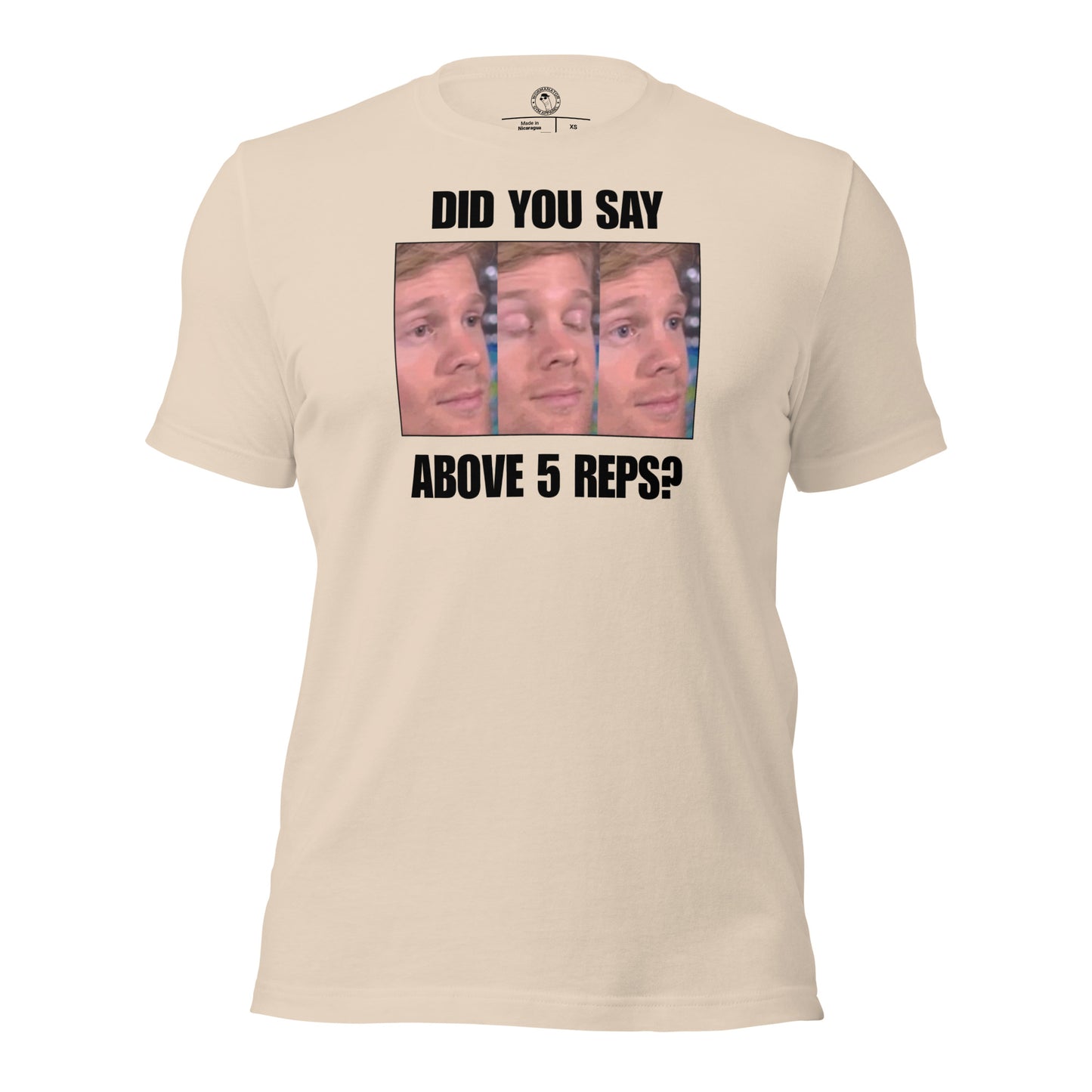 Above 5 Reps is Cardio Shirt in Soft Cream