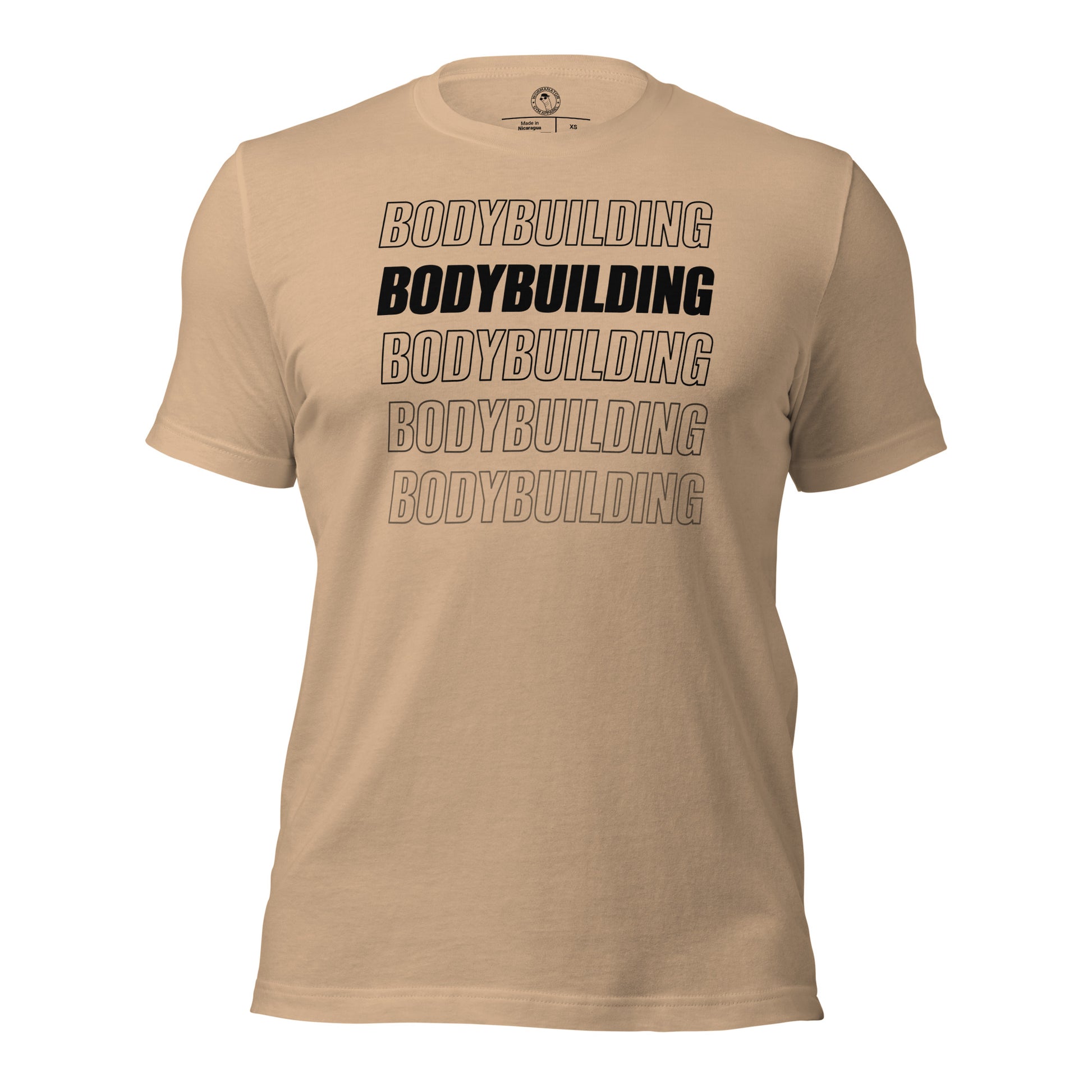 Bodybuilding Shirt in Tan