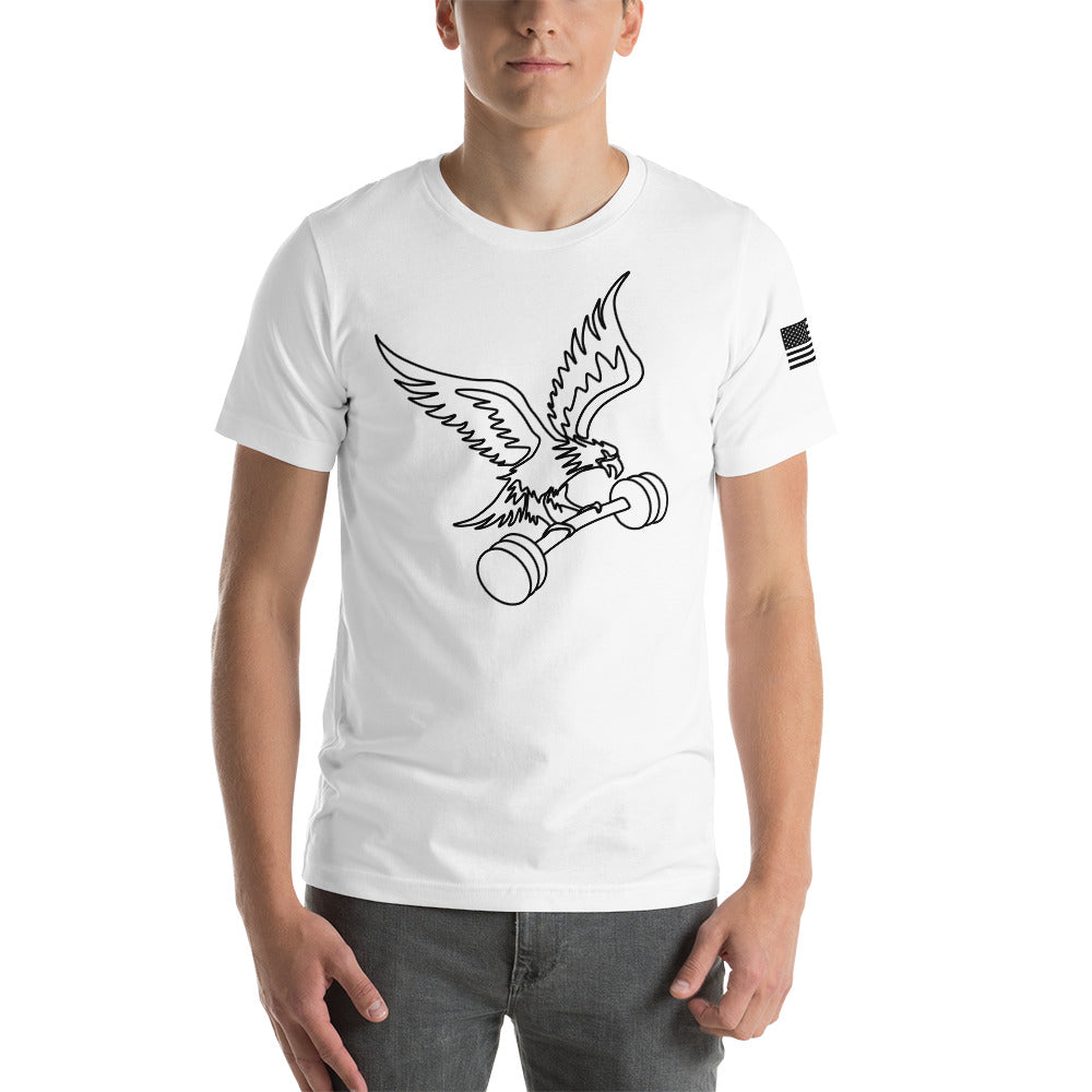 Fitness is Freedom Lifting T-Shirt in White