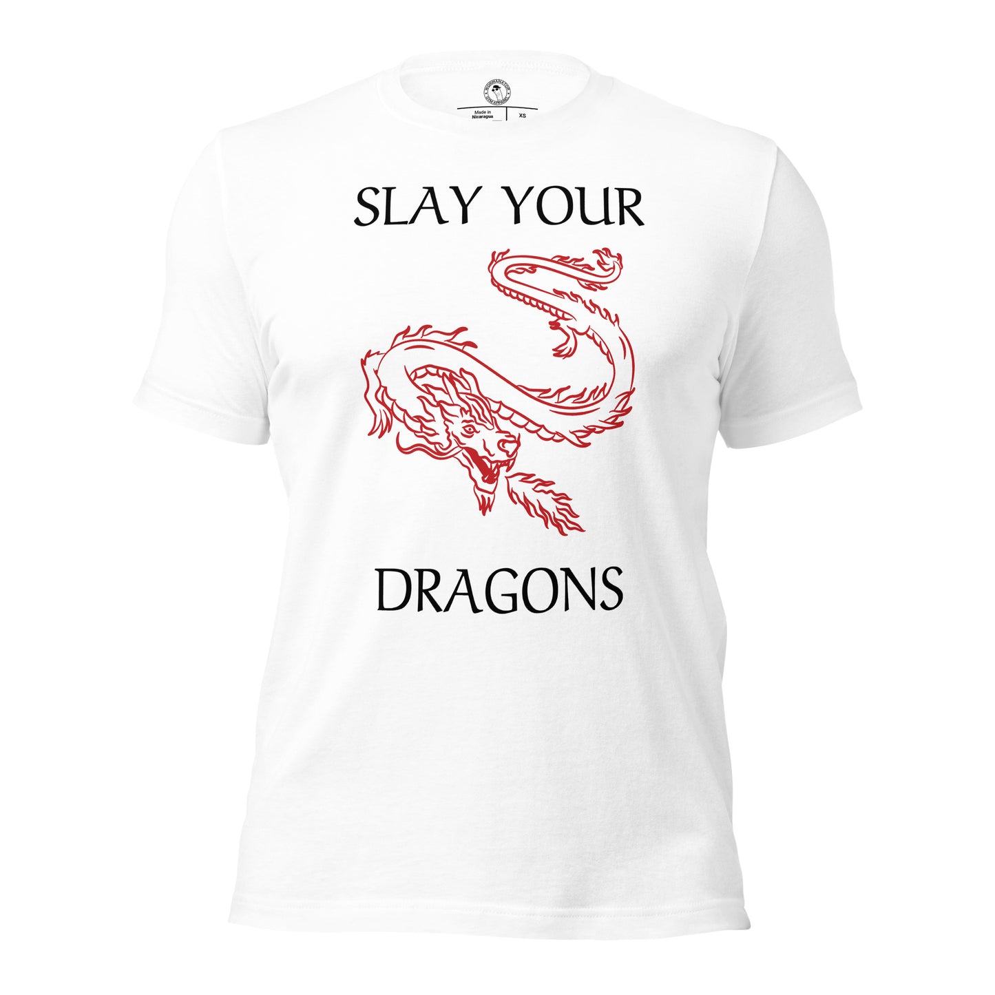 Slay Your Dragons Shirt in White