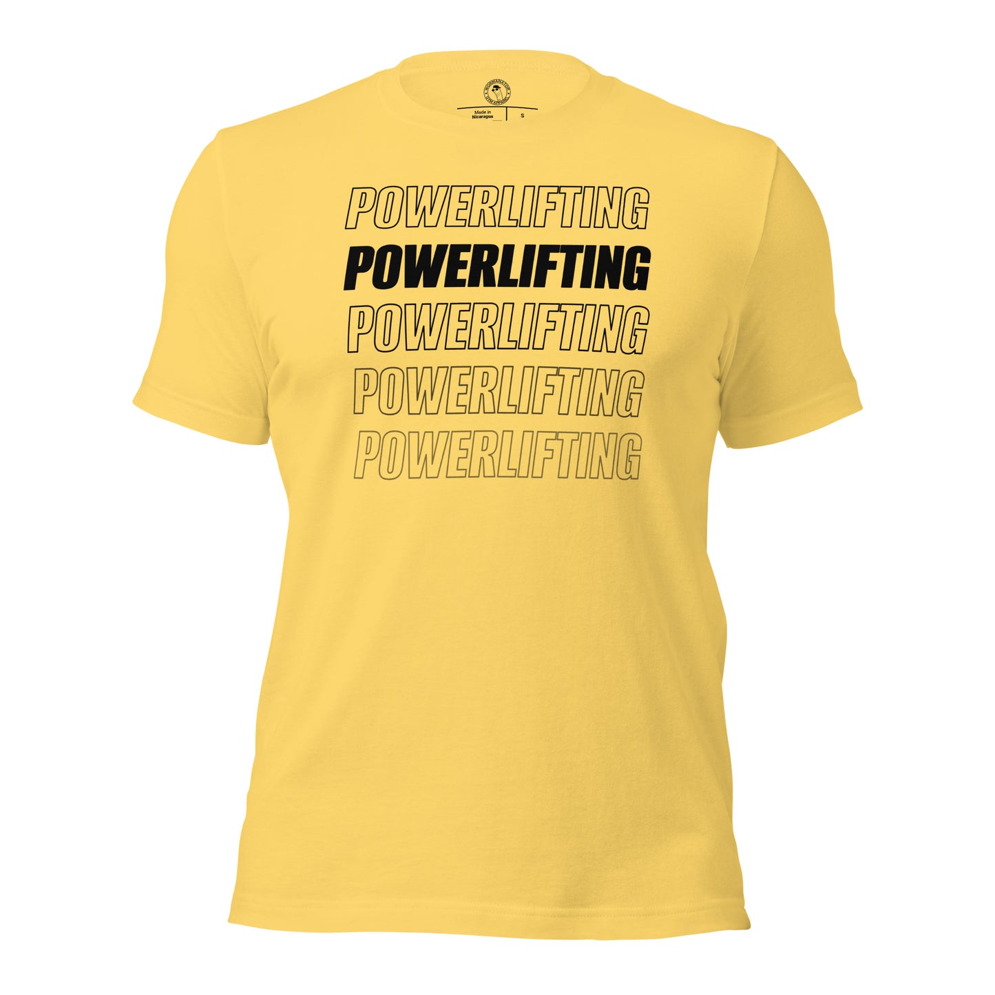 Powerlifting Shirt in Yellow