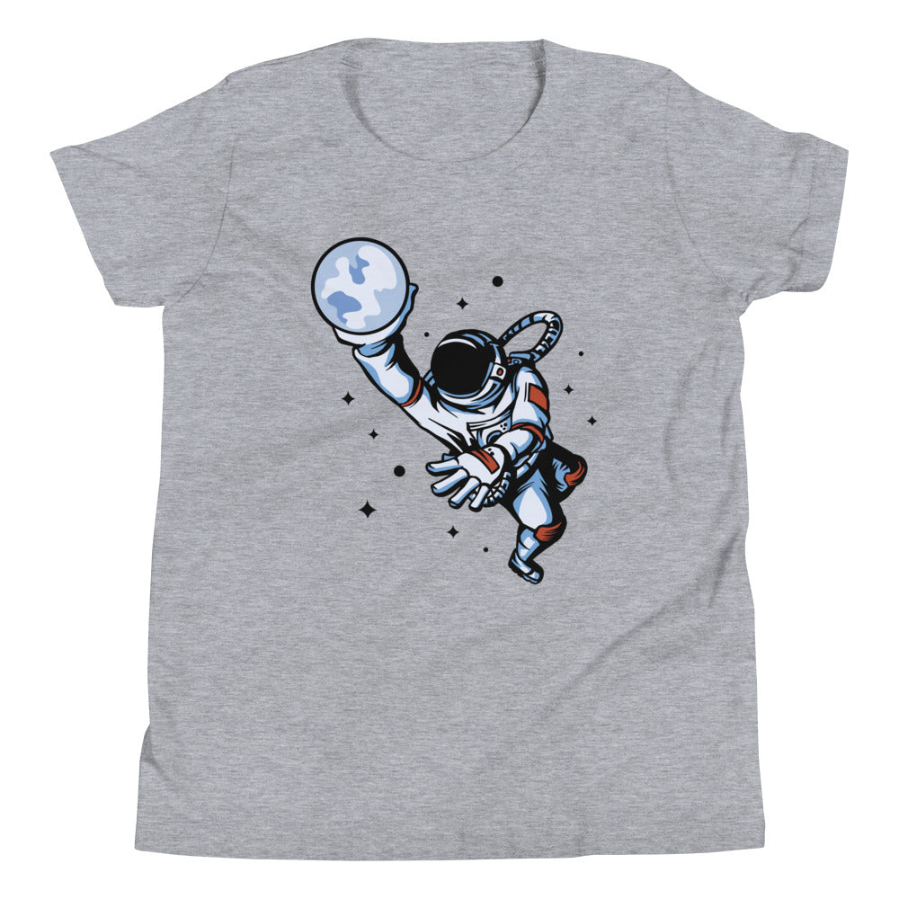 Dunking Astronaut Children's T-Shirt in Athletic Heather