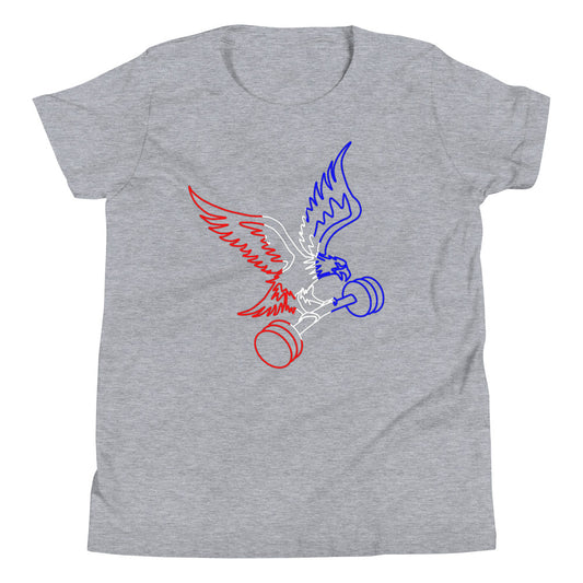 Barbell Eagle Children's T-Shirt in Athletic Heather