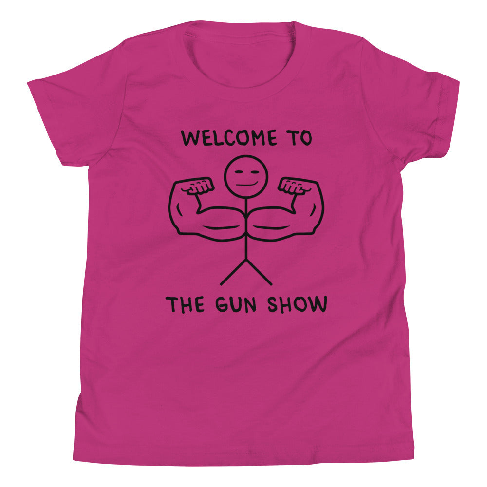 Welcome to the Gun Show Children's T-Shirt in Berry