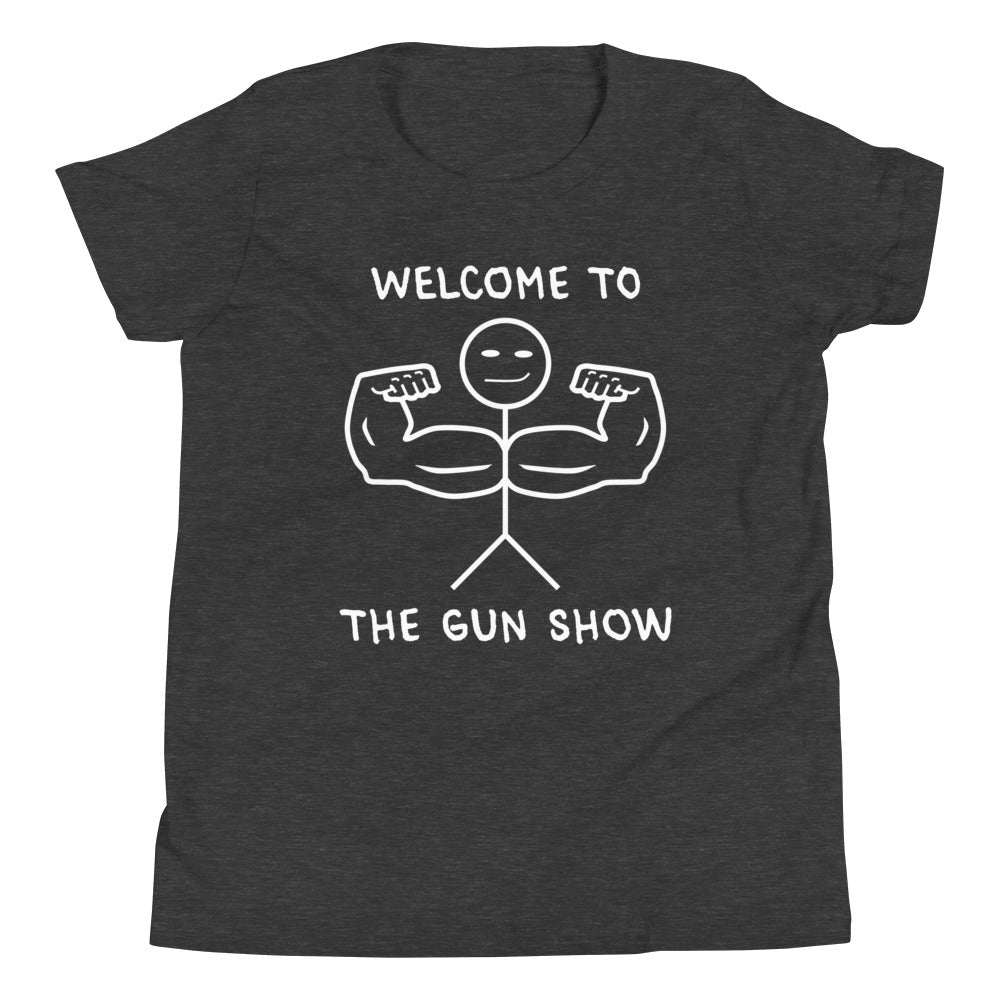 Welcome to the Gun Show Children's T-Shirt in Dark Grey Heather