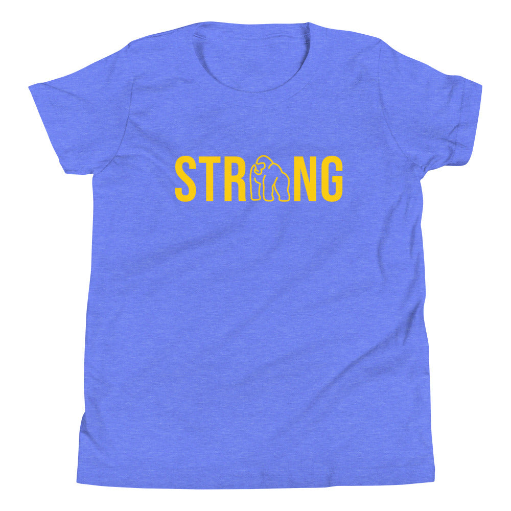Ape Strong Children's T-Shirt in Heather Columbia Blue