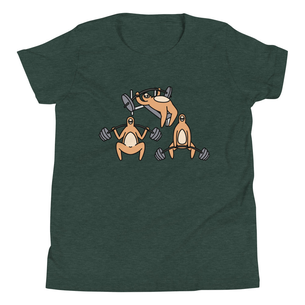 Sloth SBD Children's T-Shirt in Heather Forest