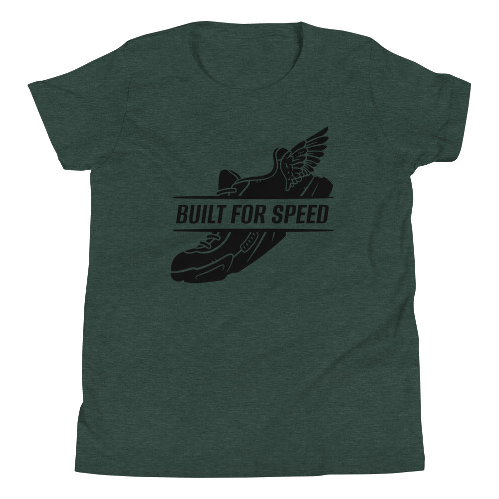 Built for Speed Children's T-Shirt in Heather Forest