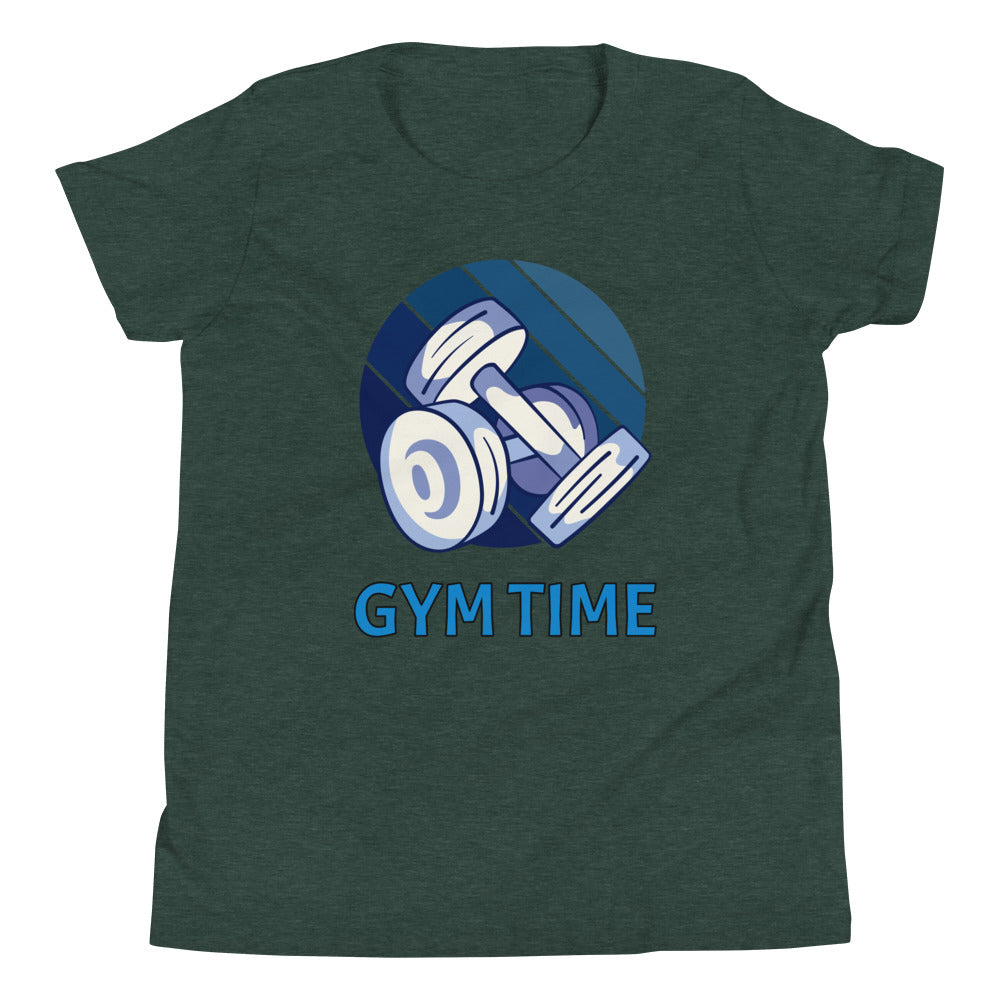 Gym Time Children's T-Shirt in Heather Forest