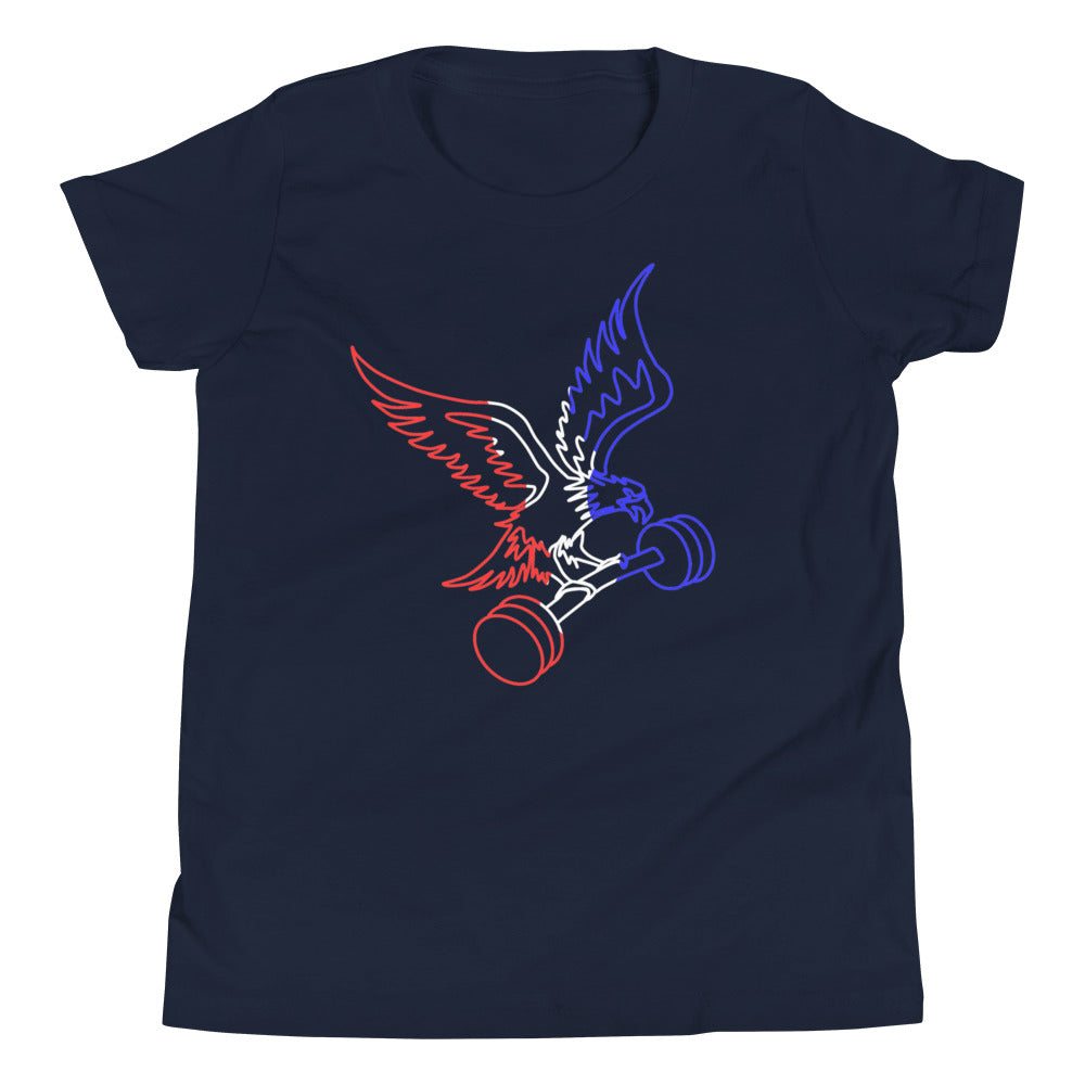 Barbell Eagle Children's T-Shirt in Navy