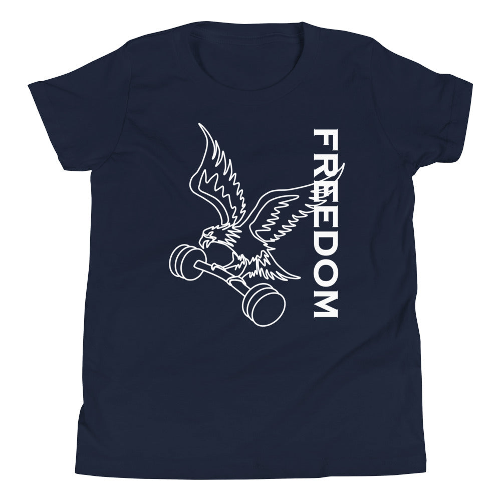 Reversed Freedom Eagle Children's T-Shirt in Navy