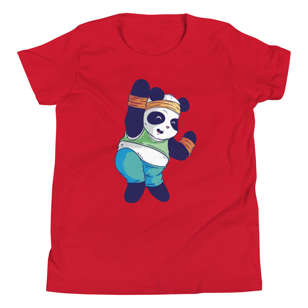 Cardio Panda Children's T-Shirt in Red