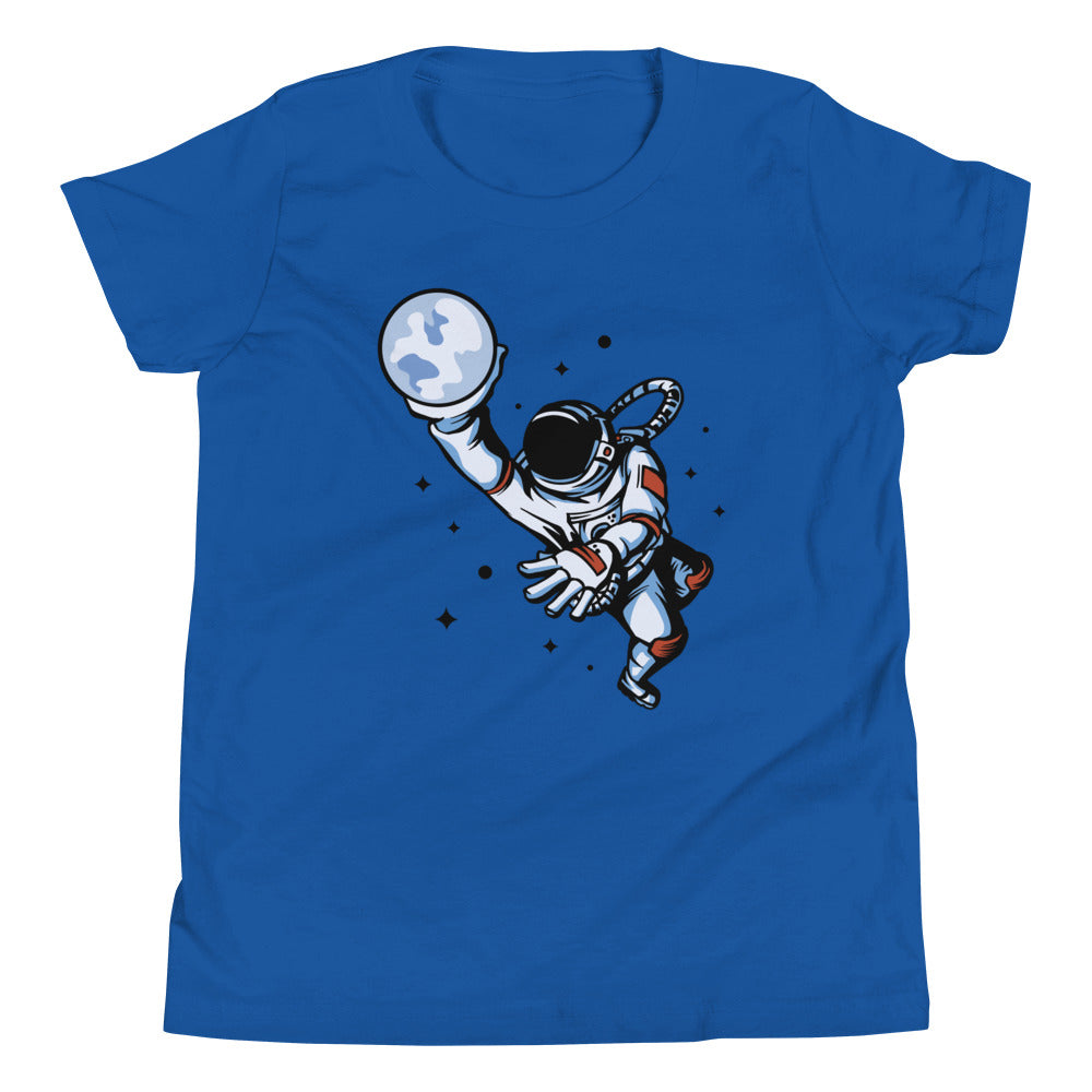 Dunking Astronaut Children's T-Shirt in True Royal