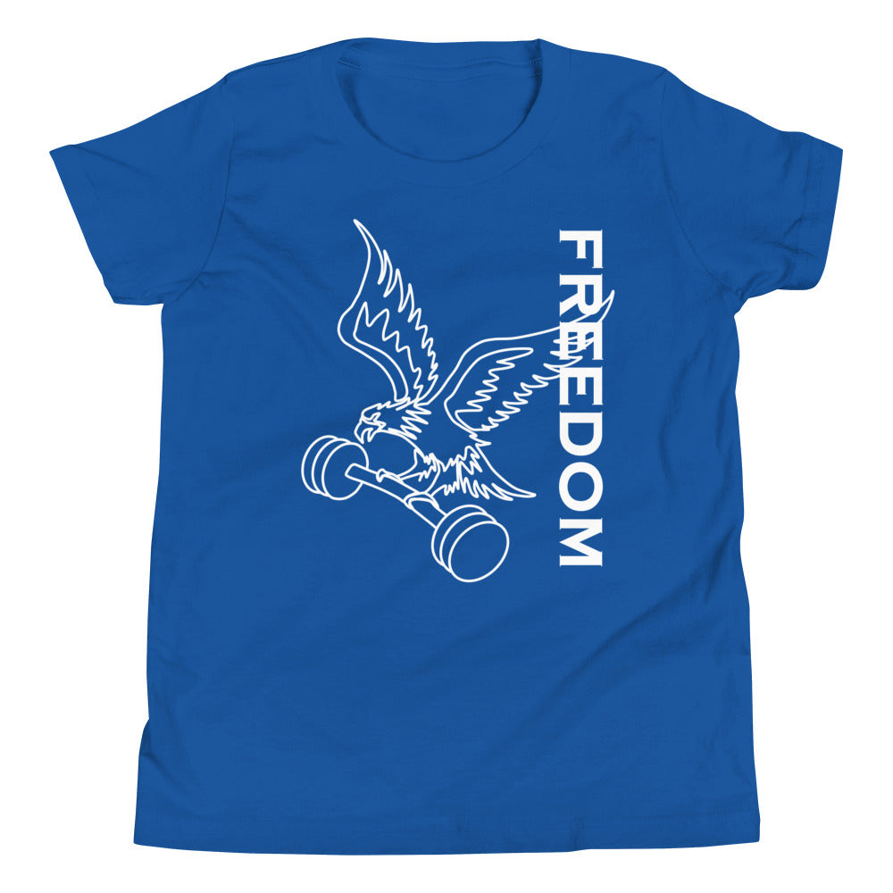 Reversed Freedom Eagle Children's T-Shirt in True Royal