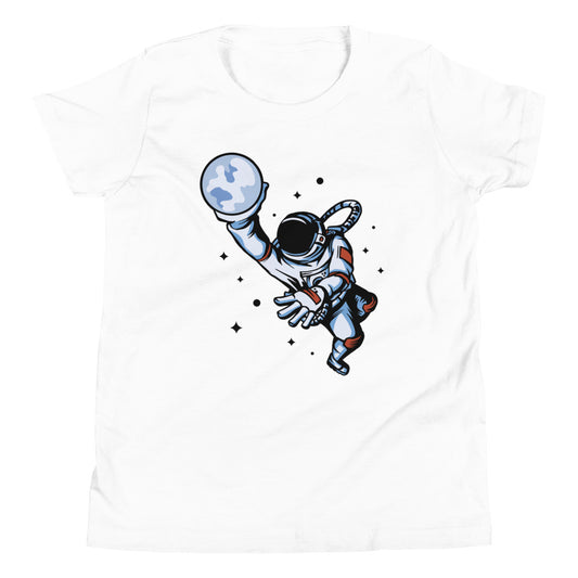 Dunking Astronaut Children's T-Shirt in White